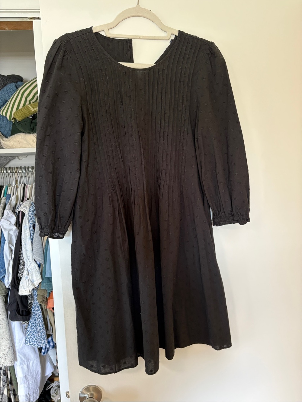 Madewell Black Dot Mini Dress